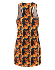 Rottweiler Chic Pawsitivity Women's Racerback Dress