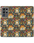 Corgi Rainbow Vine Dream Flip Cases