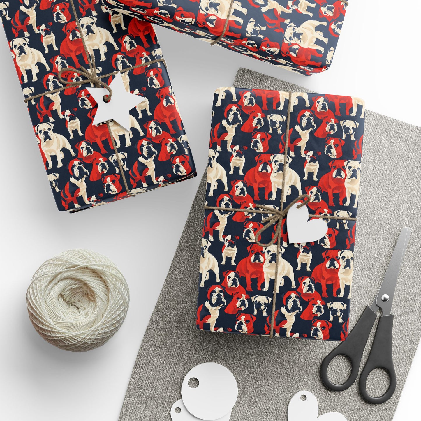 Bulldoggy Bliss Chomper Wrapping Paper