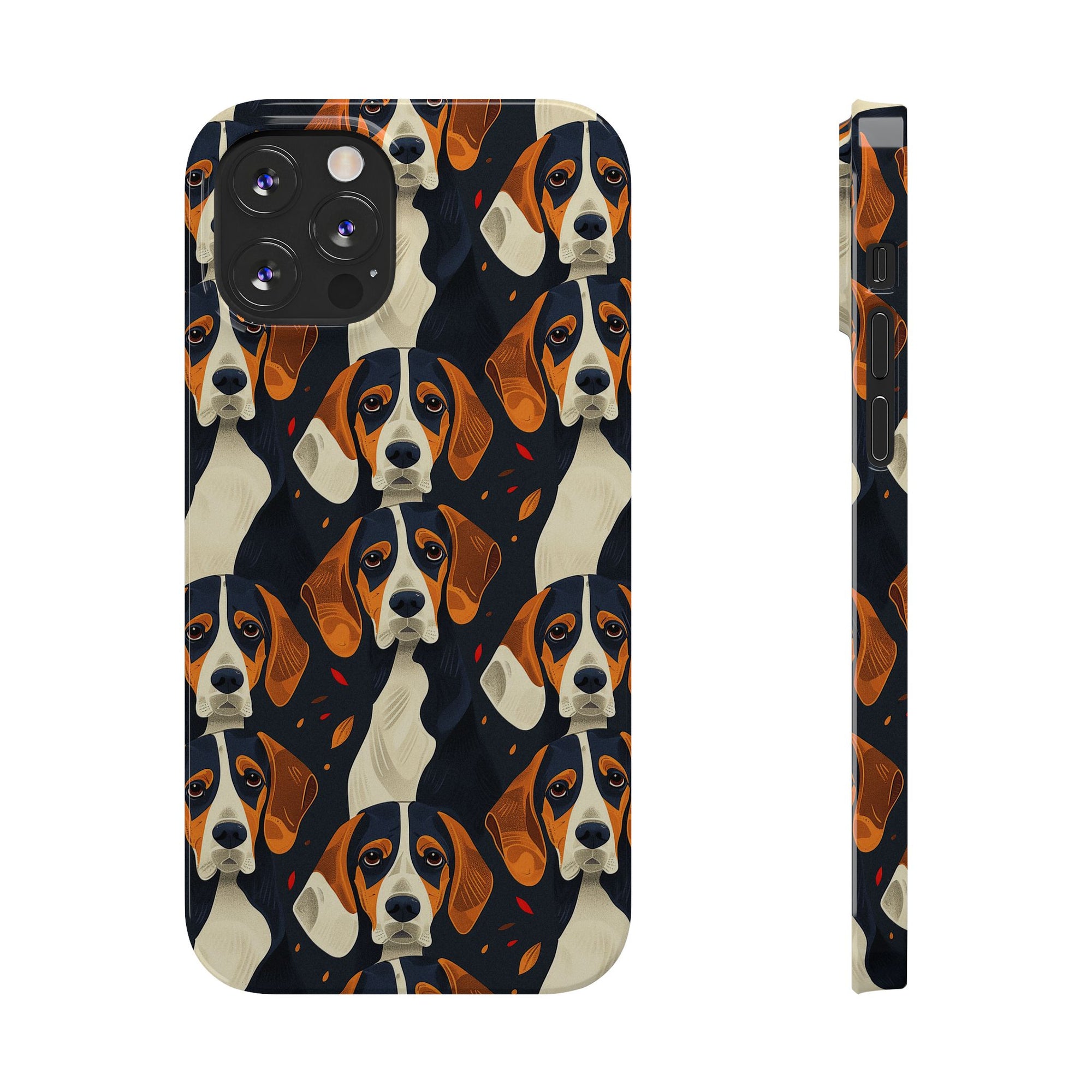 Beagle Glimmer Gaze Glamour Slim Phone Cases