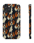 Beagle Glimmer Gaze Glamour Slim Phone Cases