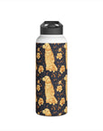 Golden Paws Floral Frenchie Stainless Steel Water Bottle