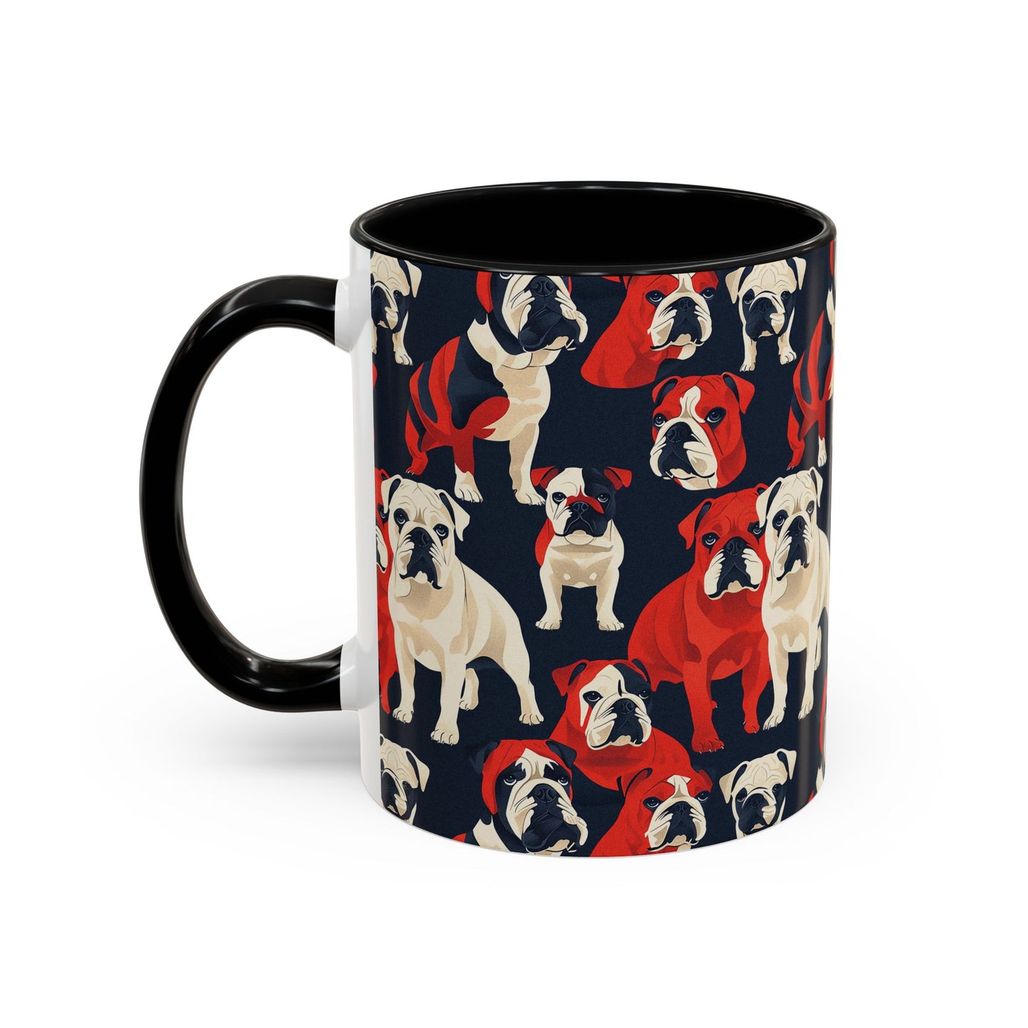 Bulldoggy Bliss Chomper Accent Coffee Mug