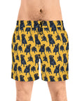 Puglet Posh Paradise Men's Mid-Length Swim Shorts