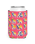 Bubblegum Glamour Bulldog Bouquet Can Cooler Sleeve