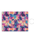 Dazzling Bulldog Chic Leather Card Holder