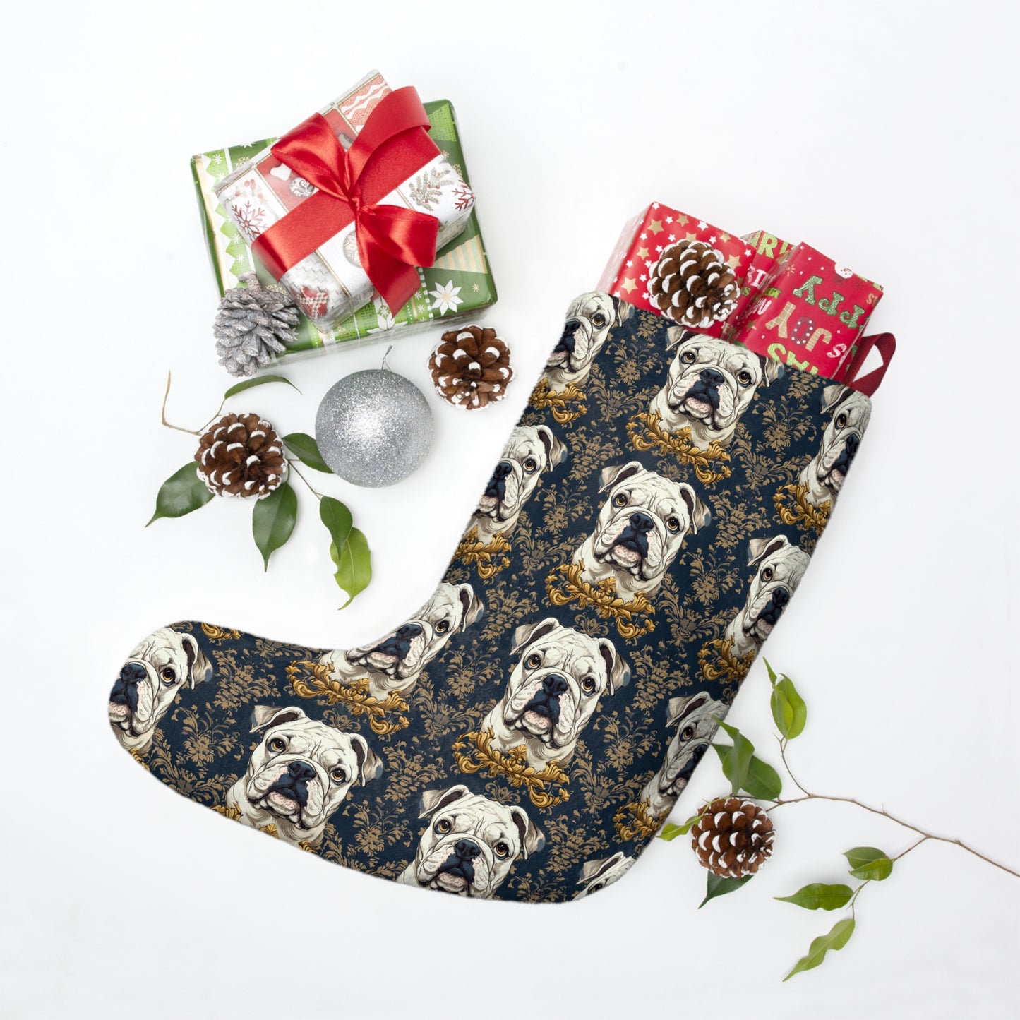 Wildwood Wanderlust Bulldog Christmas Stockings