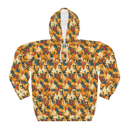 Frenchie Glow-Up Galore Unisex Pullover Hoodie