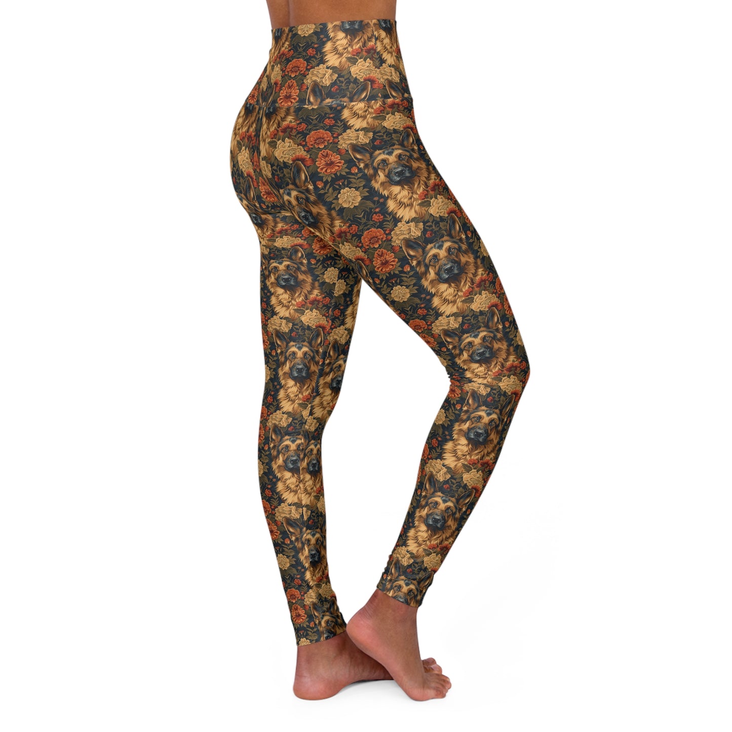 WhimsiWooly Shepherd Spritz High Waisted Yoga Leggings