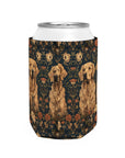 Fanciful Golden Paradise Blossom Can Cooler Sleeve