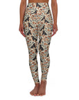 Blossoming Dachshunds Delight High Waisted Yoga Leggings