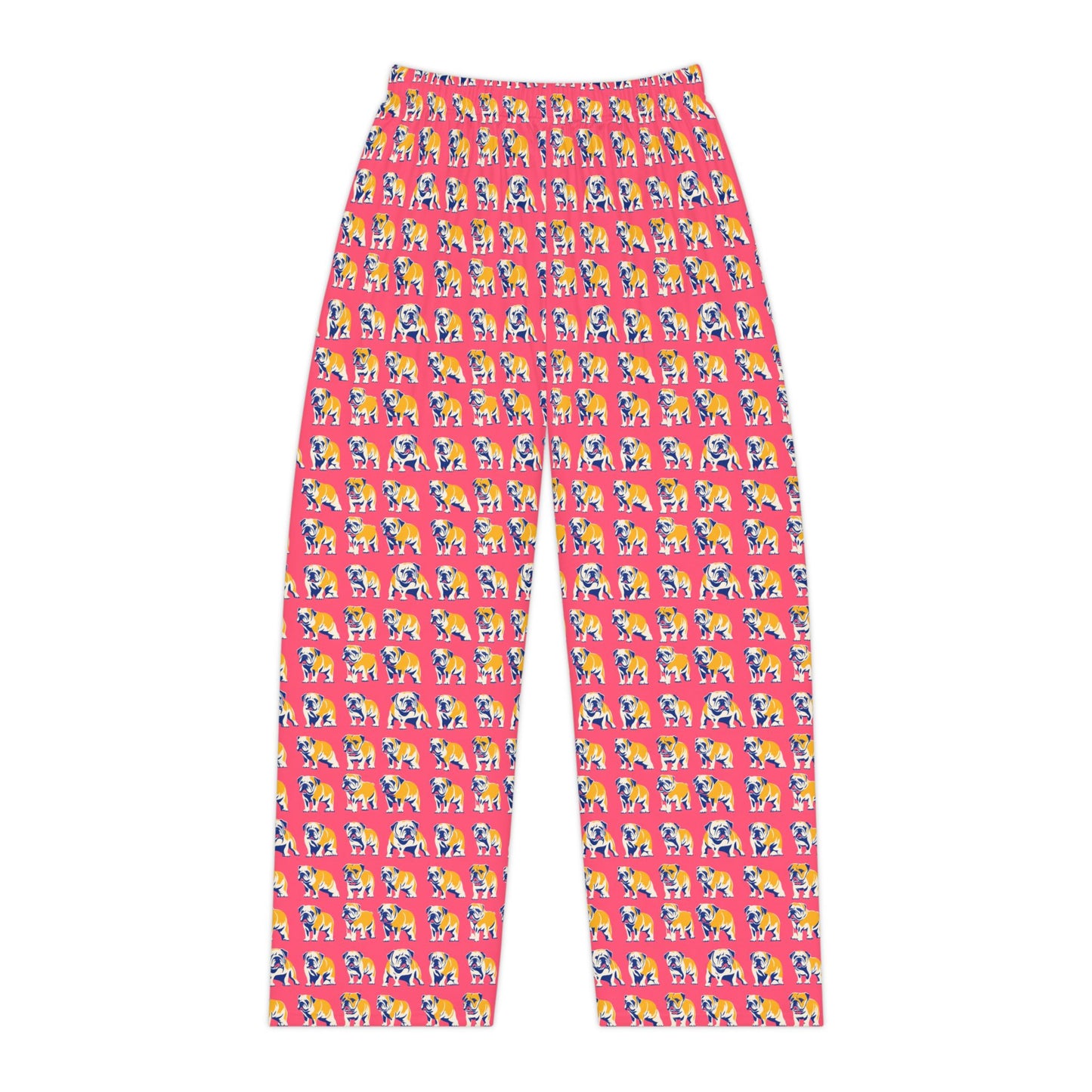 Bubblegum Glamour Bulldog Bouquet Women's Pajama Pants