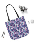 Funky Geometric Boxerista Canvas Tote Bag