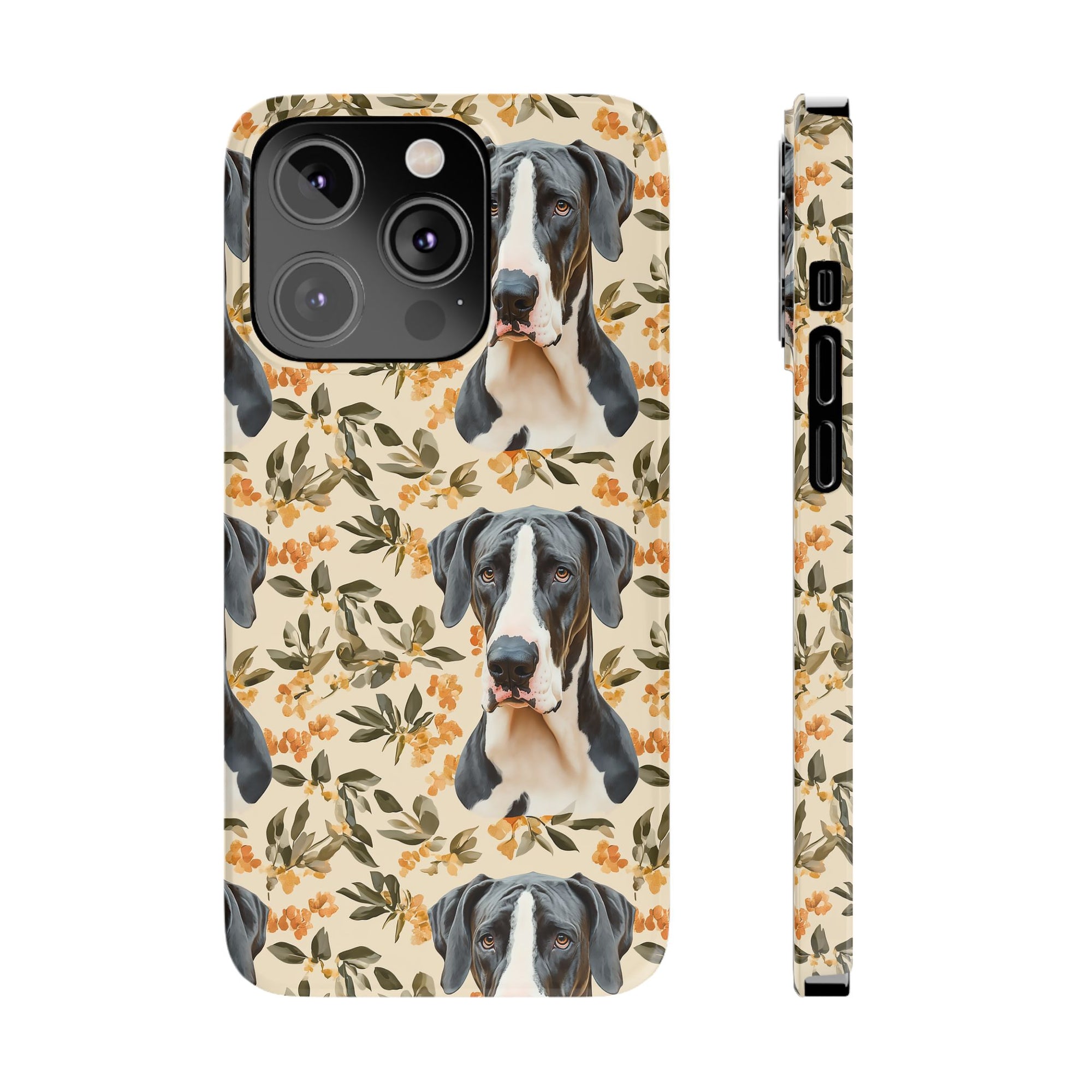 Majestic Great Dane Meadow Slim Phone Cases