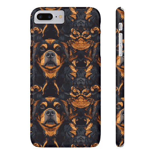 Modern Rottweiler Royalty Slim Phone Cases