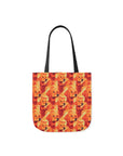 Golden Glamour Paws Canvas Tote Bag