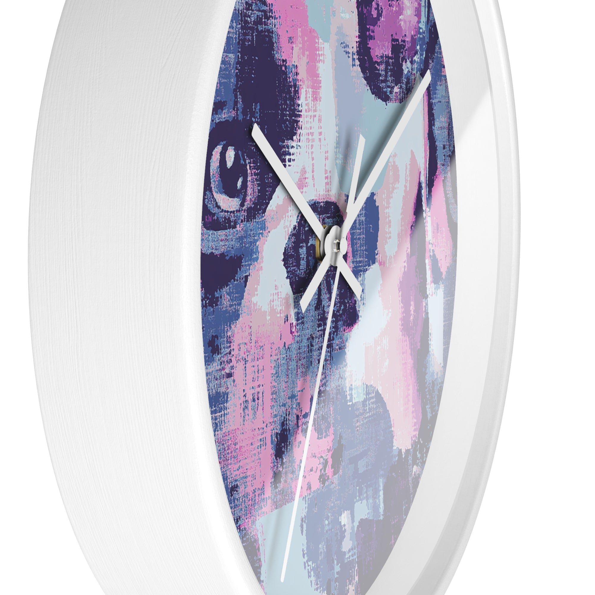 Funky Geometric Boxerista Wall Clock