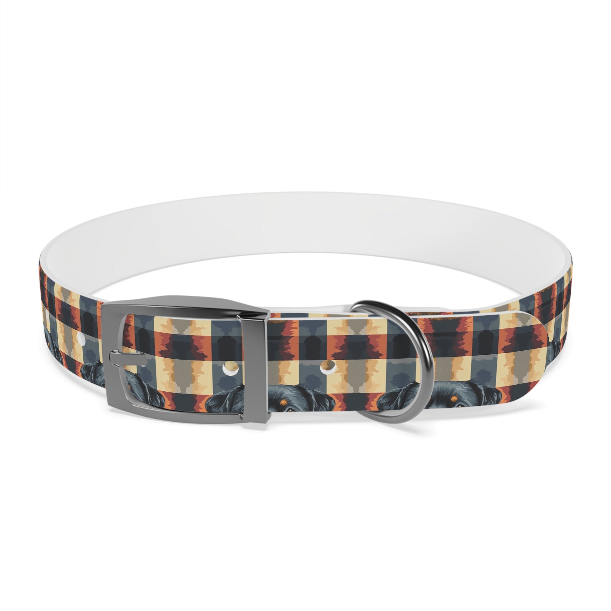 Pawsome Rottweiler Royalty Plaid Dog Collar