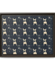 Frenchie Celestial Soar Matte Canvas, Framed