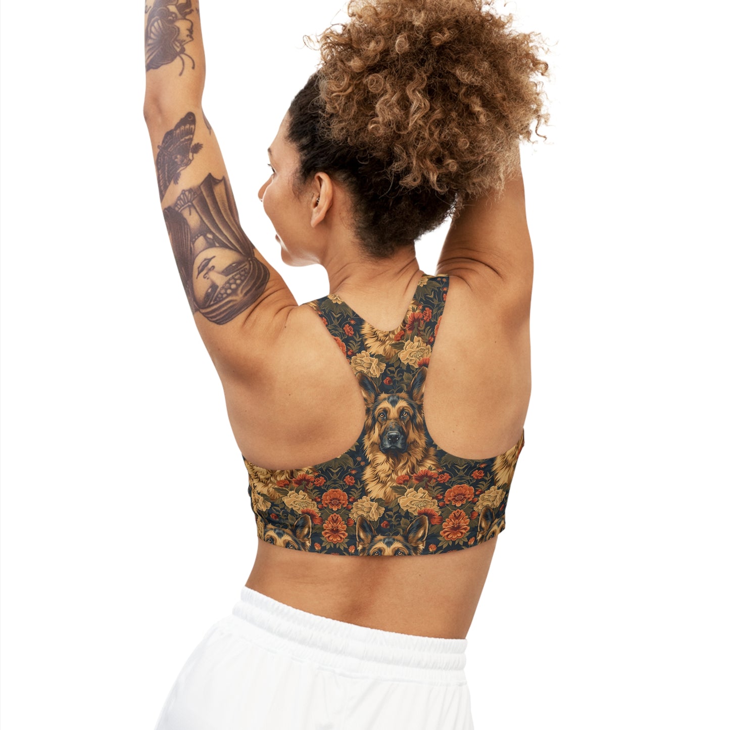 WhimsiWooly Shepherd Spritz Seamless Sports Bra