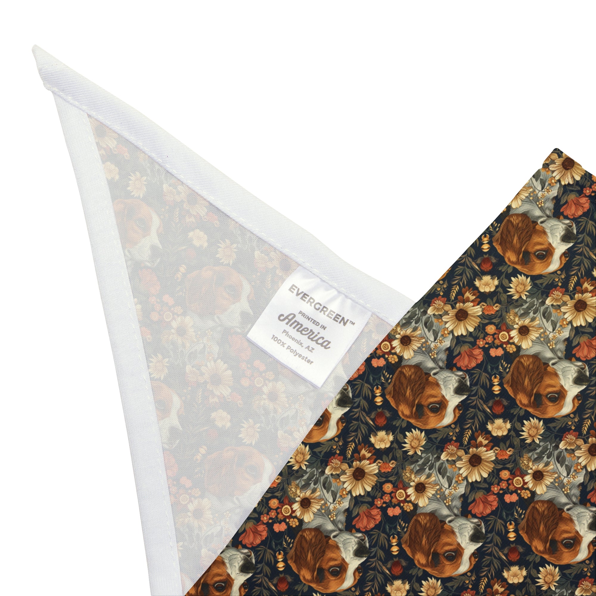 Beagle Blossoms Pet Bandana