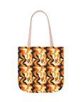 Golden Woof Abstract Glamour Canvas Tote Bag