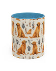 Golden Glamour Paws - Luxe Licks for Regal Retrievers Accent Coffee Mug