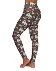 Bulldog Blossom Bonanza High Waisted Yoga Leggings