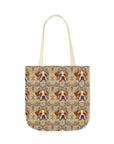 Bowtie Boxer Bliss Canvas Tote Bag