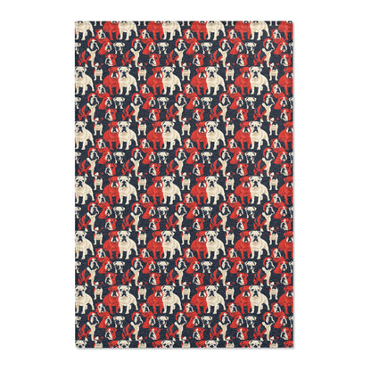 Modern Bulldog Bash - Fun Area Rug