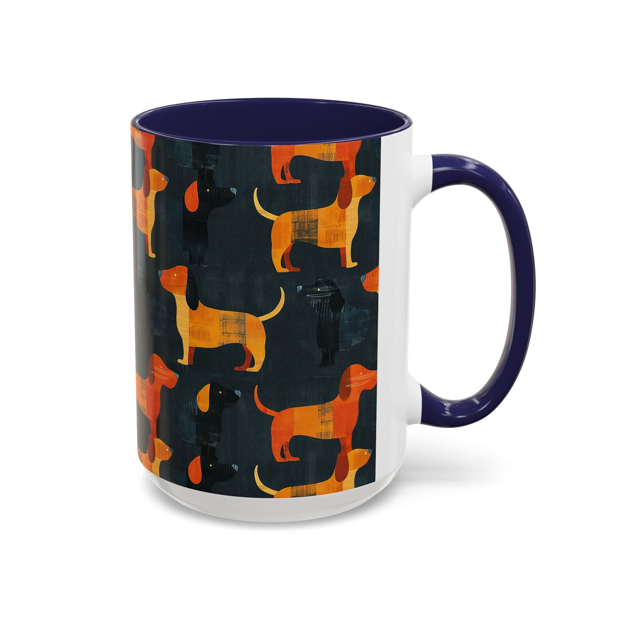 Dapper Dachshund Noir Glow Accent Coffee Mug