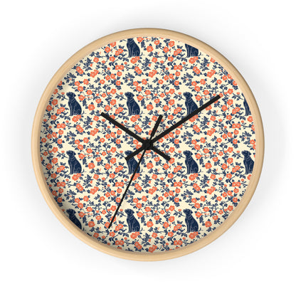 Bloomiful Lab Bouquet Wall Clock