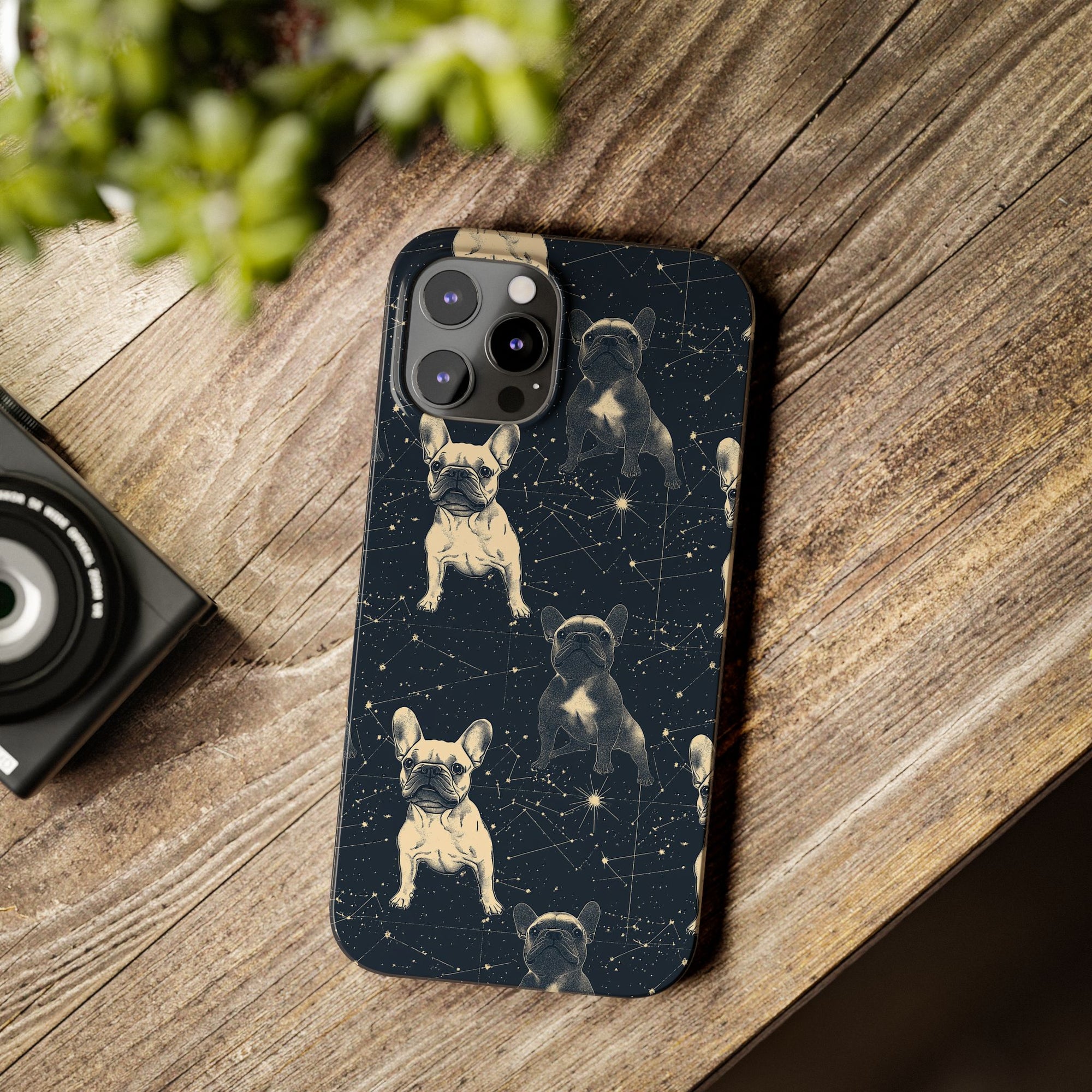 Frenchie Celestial Soar Slim Phone Cases