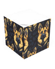 Majestic Hound Couture: German Shepherd LuxeBlend Note Cube