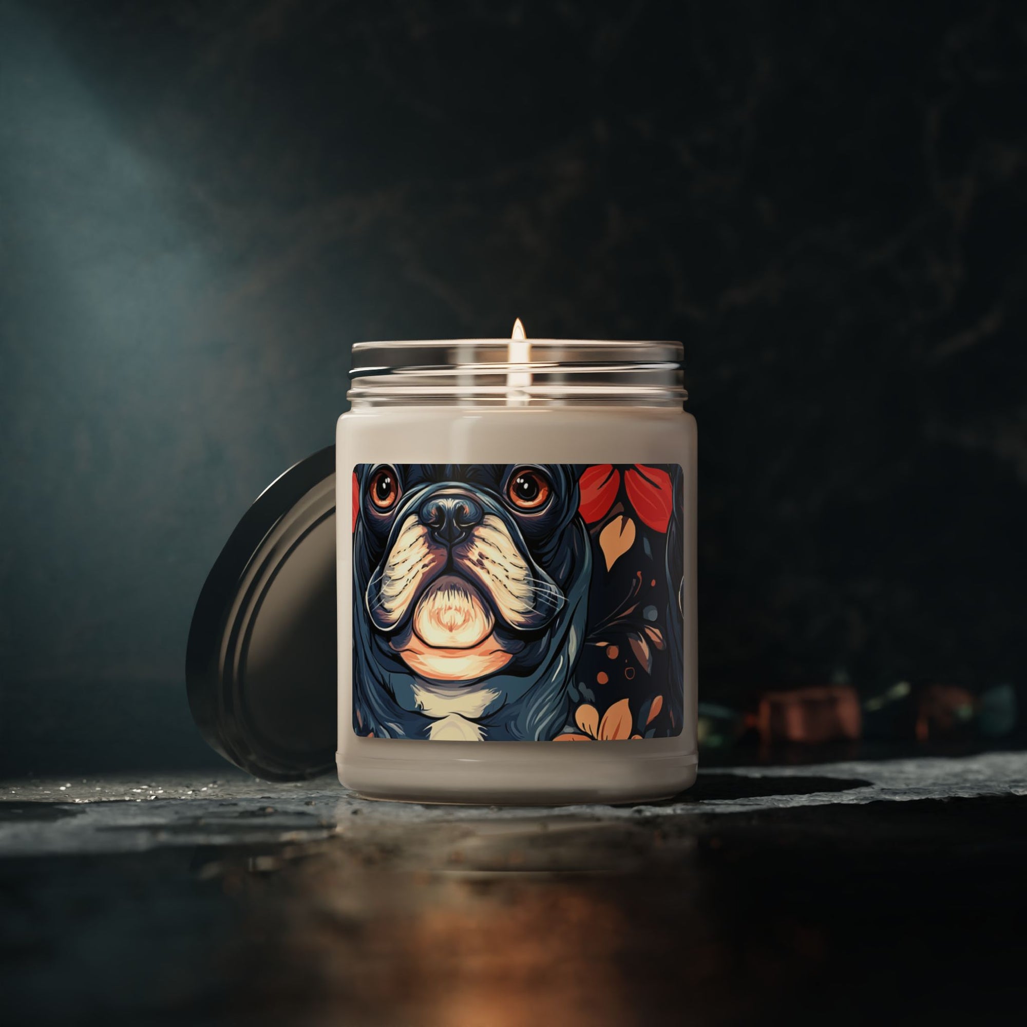 Gothic Rose Bulldog Noir Enchantment Scented Soy Candle