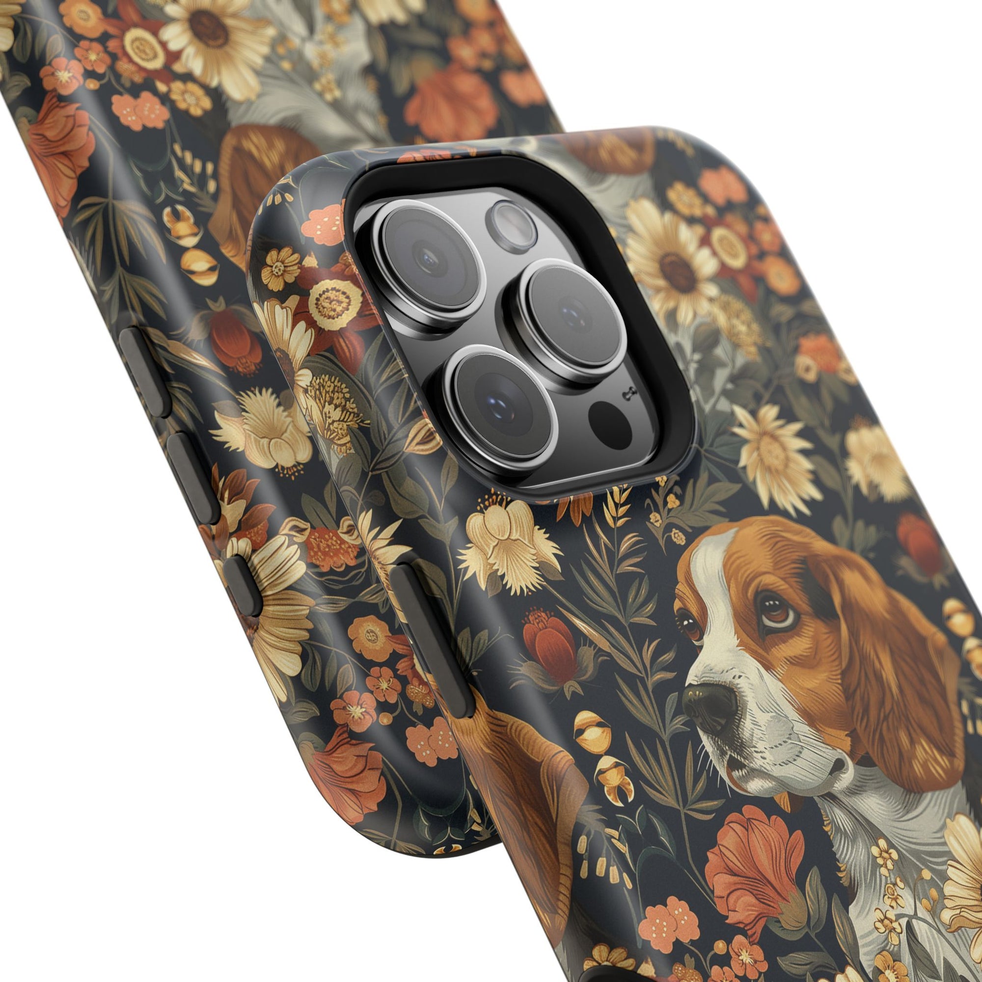 Beagle Blossoms Magnetic Tough Cases