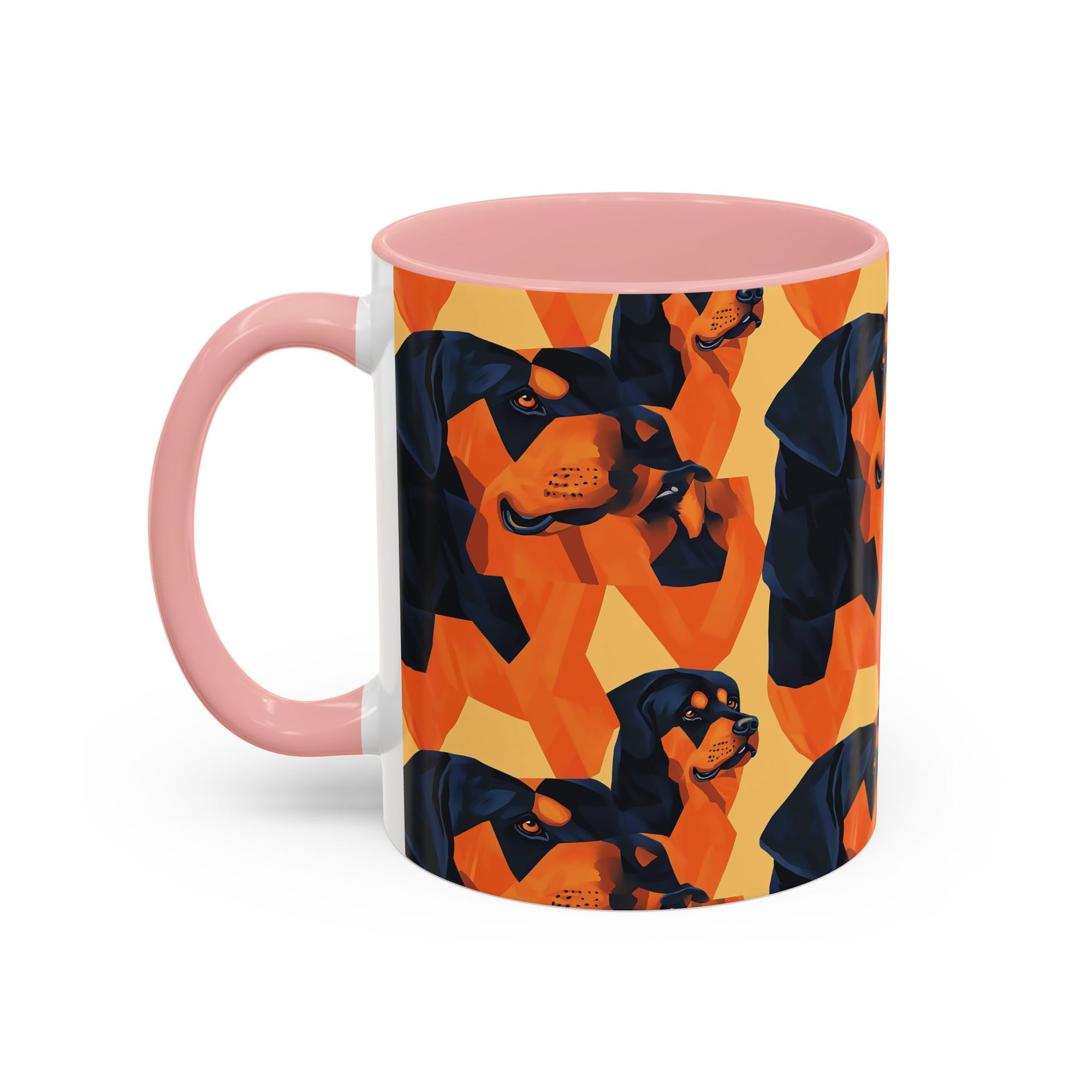 Rottweiler Chic Pawsitivity Accent Coffee Mug