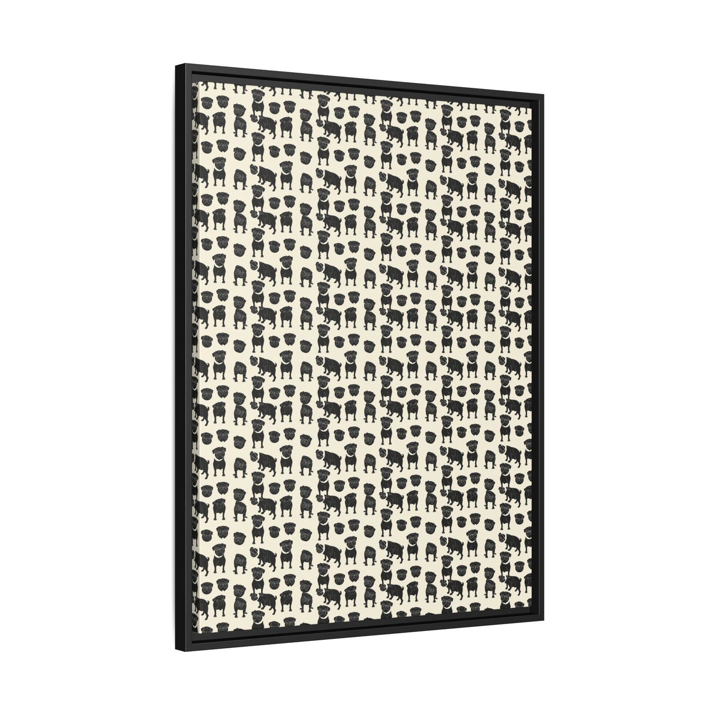 Puggie Pout Perfection Matte Canvas, Framed