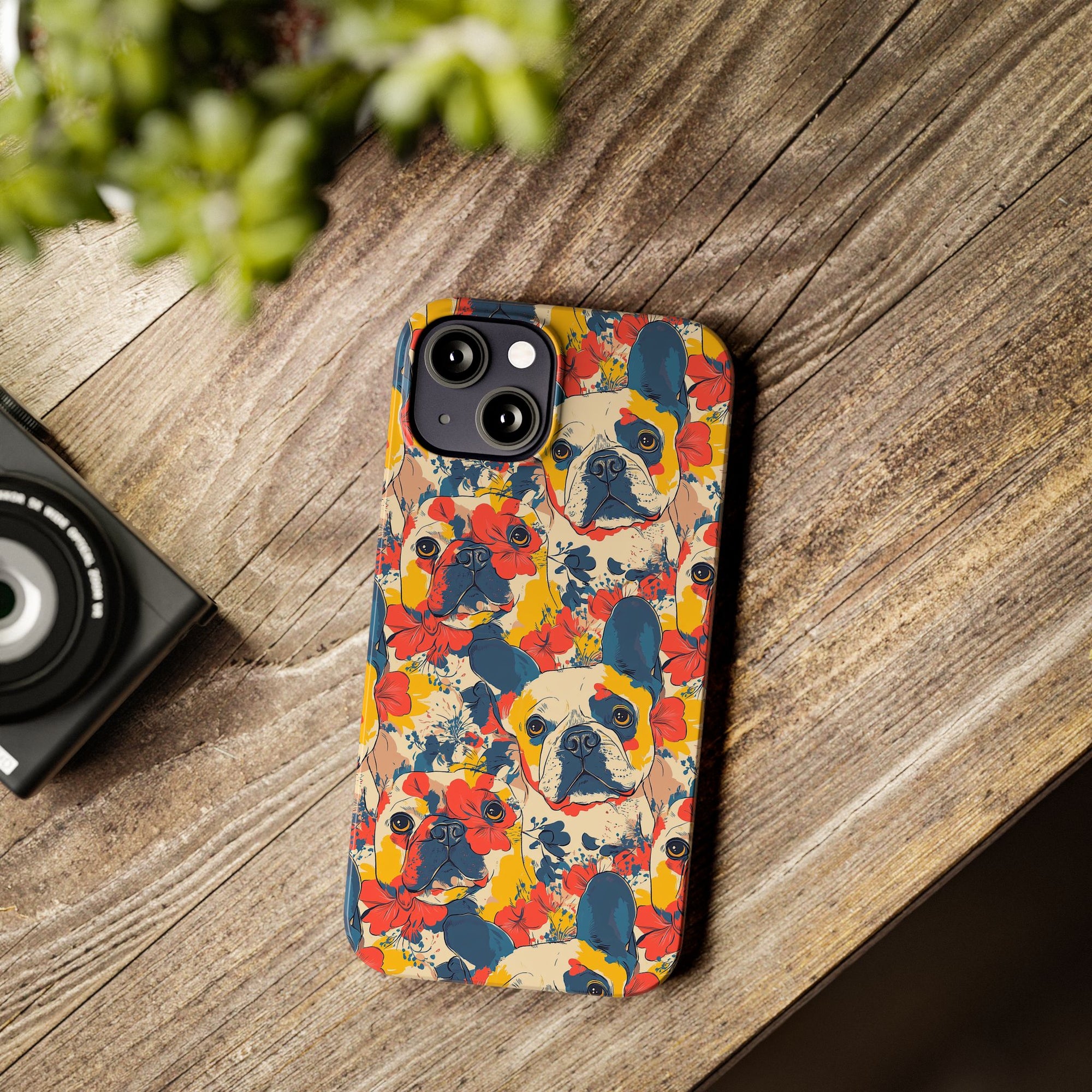 Bloom Pup Frenchietastic Splatter Slim Phone Cases