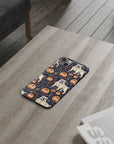 Bulldog Blossom Bonanza Slim Phone Cases