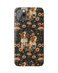 Beagle Blossom Bonanza Slim Phone Cases