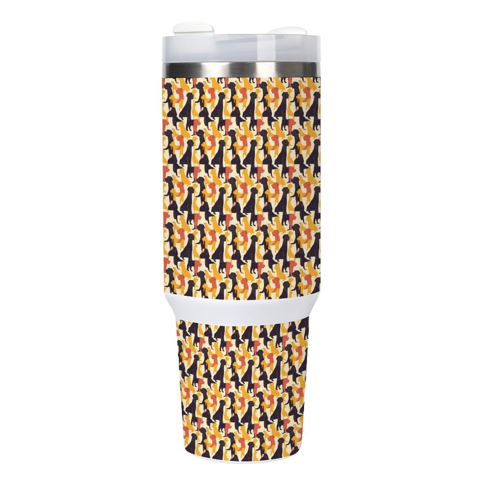 40oz Stainless Steel Insulated Tumbler with Handle and Lid