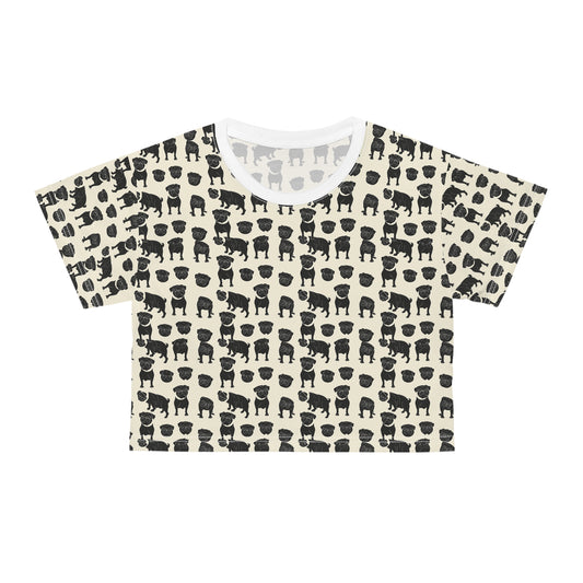 Puggie Pout Perfection Crop Tee