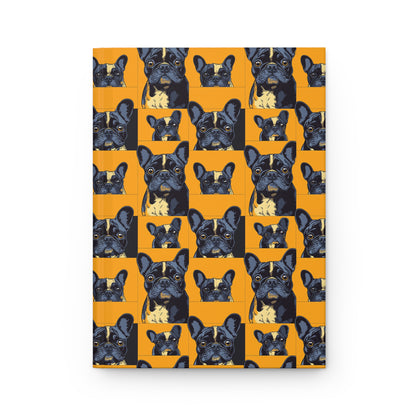 Frenchie Pawsitively Pawsome Peek-a-Boo Perfection Hardcover Journal Matte