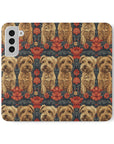 Yorkie Charm Twins Flip Cases