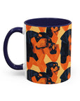 Rottweiler Chic Pawsitivity Accent Coffee Mug