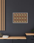 Blooming Pug Paradise Matte Canvas, Framed