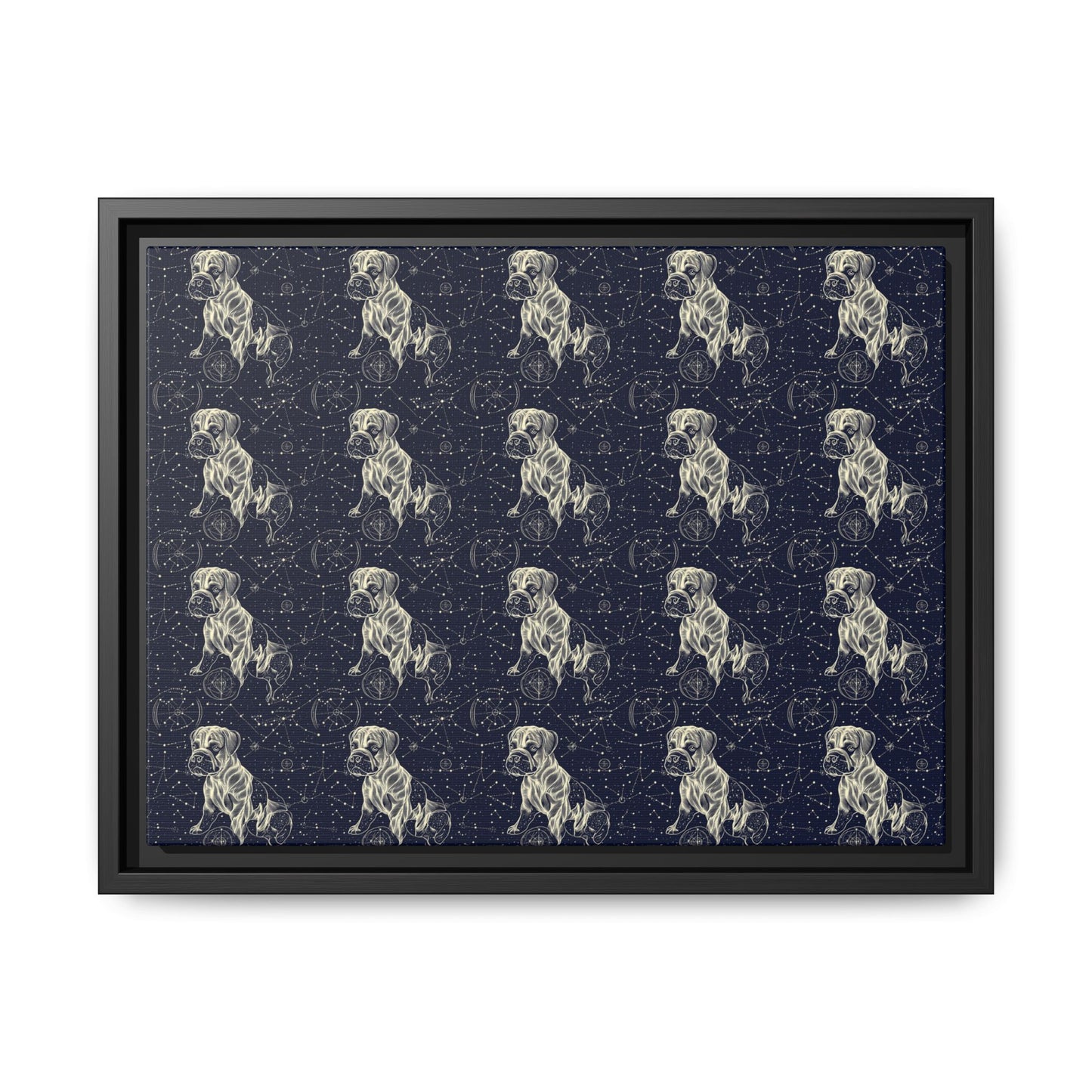 Celestial Boxer Bliss Matte Canvas, Framed