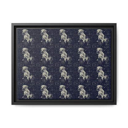 Celestial Boxer Bliss Matte Canvas, Framed