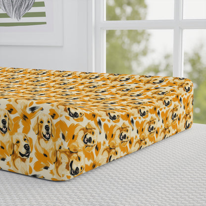 Golden Glitz 'n Glamour Woofwear Baby Changing Pad Cover